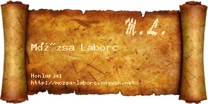 Mózsa Laborc névjegykártya